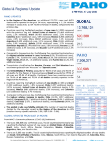 PAHO COVID-19 Daily Update: 17 July 2020