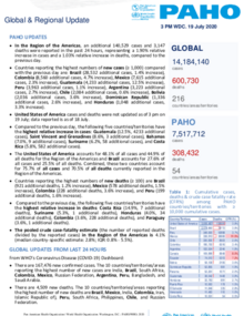 PAHO COVID-19 Daily Update: 19 July 2020