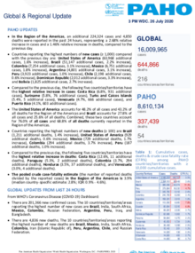PAHO COVID-19 Daily Update: 26 July 2020