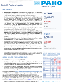 PAHO COVID-19 Daily Update: 27 July 2020