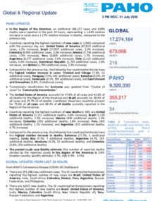 PAHO COVID-19 Daily Update: 31 July 2020