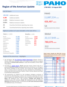 PAHO COVID-19 Daily Update: 19 August 2020