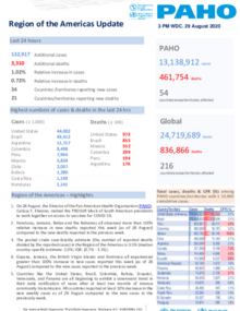 PAHO COVID-19 Daily Update: 29 August 2020