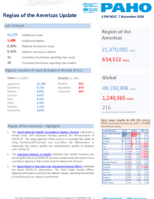 PAHO COVID-19 Daily Update: 7 November 2020