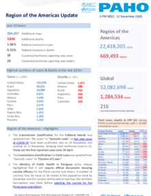 PAHO COVID-19 Daily Update: 12 November 2020