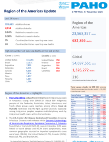 PAHO COVID-19 Daily Update: 17 November 2020