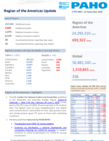 PAHO COVID-19 Daily Update: 20 November 2020