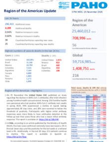 PAHO COVID-19 Daily Update: 25 November 2020