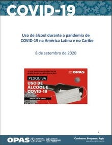 Uso de álcool durante a pandemia de COVID-19 na América Latina e no Caribe, 8 de setembro de 2020