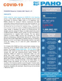 COVID-19 - PAHO/WHO Response, Report 61 (8 October 2021)