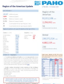 PAHO Daily COVID-19 Update: 15 October 2021