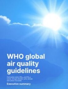 WHO global air quality guidelines: particulate matter (‎PM2.5 and PM10)‎, ozone, nitrogen dioxide, sulfur dioxide and carbon monoxide: executive summary
