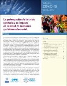 Cubierta del informe de la OPS y la CEPAL