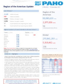 PAHO Daily COVID-19 Update- 15 December 2021