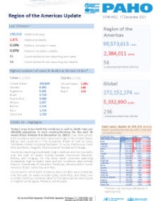 PAHO Daily COVID-19 Update- 17 December 2021