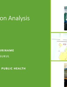 Director of Healh Suriname presenting EPHF Evaluation2021