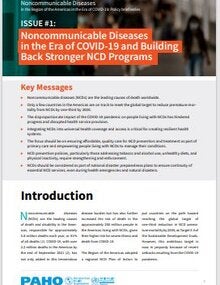 Noncommunicable Diseases in the Era of COVID-19 and Building Back Stronger NCD Programs