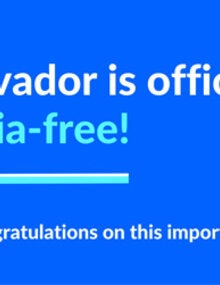 El Salvador is officially malaria-free!