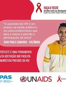 Cartão de Redes Sociais (Facebook / Instagram): O autoteste é uma ferramenta de alta aceitaçao que facilita...