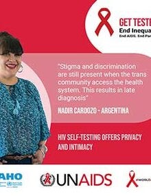 Social Media Postcard (Facebook / Instagram): HIV self-testing offers privacy and intimacy