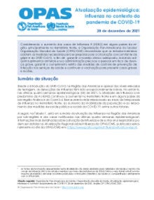 Atualização epidemiológica: Influenza no contexto da pandemia de COVID-19