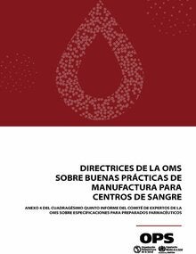 Portada de publicación directrices de la OMS....