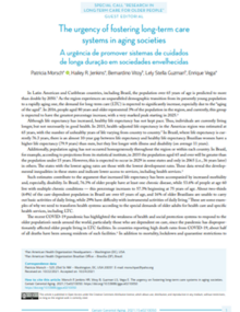 The urgency of fostering long-term care systems in aging societies