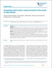 Assessing health system responsiveness to the needs of older people