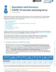 Q&A covid and pregnancy