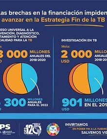 Infografía: Las brechas en la financiación impiden avanzar en la Estrategia Fin de la TB