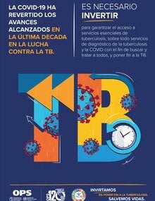 Afiche: Es necesario invertir para garantizar el acceso a servicios esenciales de tuberculosis
