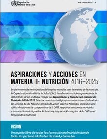 Aspiraciones y acciones en materia de nutrición: 2016-2025