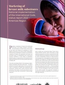 Marketing of breast-milk substitutes: national implementation of the international code, status report 2022: Americas region