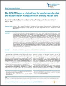 The HEARTS app: a clinical tool for cardiovascular risk and hypertension management in primary health care