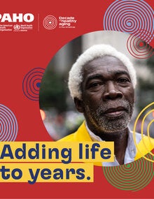 Social Media Card older person adding life to years