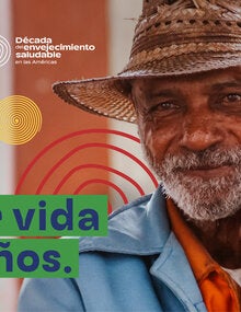 Tarjeta de redes sociales persona mayor añadir vida a los años