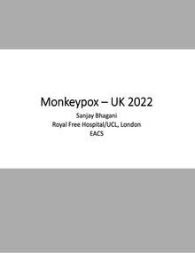 Presentation: Monkeypox - United Kingdom experience