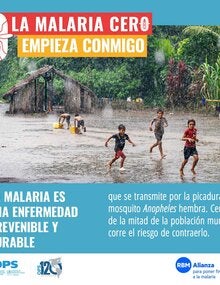 Tarjeta para redes sociales 6- Día contra la malaria en las Américas 2022