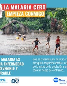 Tarjeta para redes sociales 6- Día contra la malaria en las Américas 2022