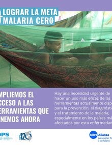 Tarjeta para redes sociales 1- Día contra la malaria en las Américas 2022
