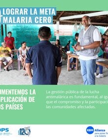 Tarjeta para redes sociales 2- Día contra la malaria en las Américas 2022