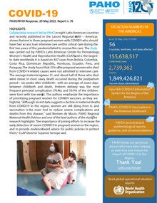 COVID-19 - PAHO/WHO Response, Report 76 (May 20, 2022)