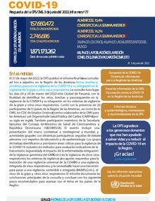 COVID-19 - PAHO/WHO Response, Report 77 (June 3, 2022)
