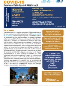 COVID-19 - Respuesta de la OPS/OMS Reporte 78 (17 de junio de 2022)