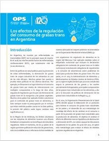 Los efectos de la regulación del consumo de grasas trans en Argentina