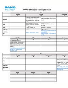 covid 19 vaccine training