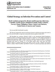 A75/A/CONF./5 Global Strategy on Infection Prevention and Control