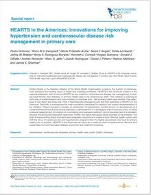 HEARTS en las Américas: innovaciones para mejorar el manejo del riesgo de hipertensión y enfermedades cardiovasculares en la atención primaria