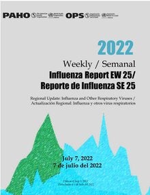 Regional Update, Influenza. Epidemiological Week 25 (7 July 2022)