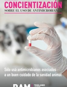 Proyecto UE-OPS-OMSA-FAO: (Argentina) Afiche "Concientización sobre el uso de antimicrobianos", 2020
